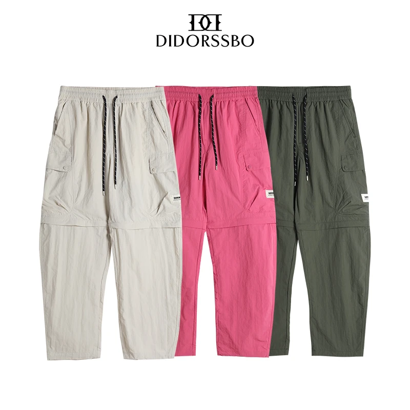 DIDORSSBO夏季男女款户外工装（可拆卸）小弯刀直筒休闲裤K0013