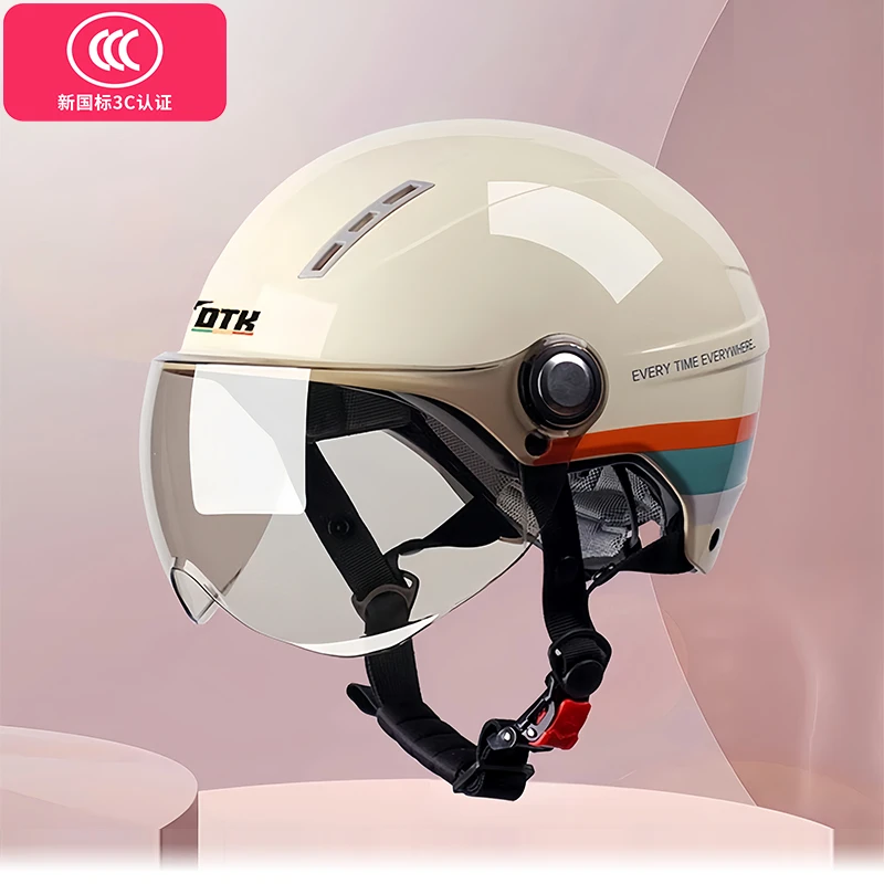 3C认证夏季半盔新国标头盔电动车女电瓶安全帽摩托男四季通用男士