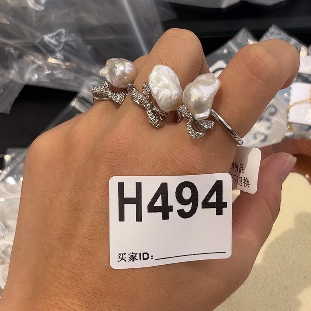 合金淡水珍珠耳饰