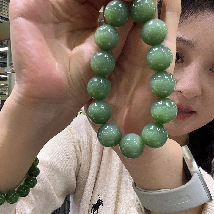 顺***然和田玉未镶嵌手链