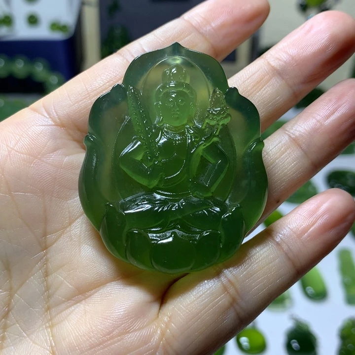 福***照岫玉未镶嵌颈饰吊坠