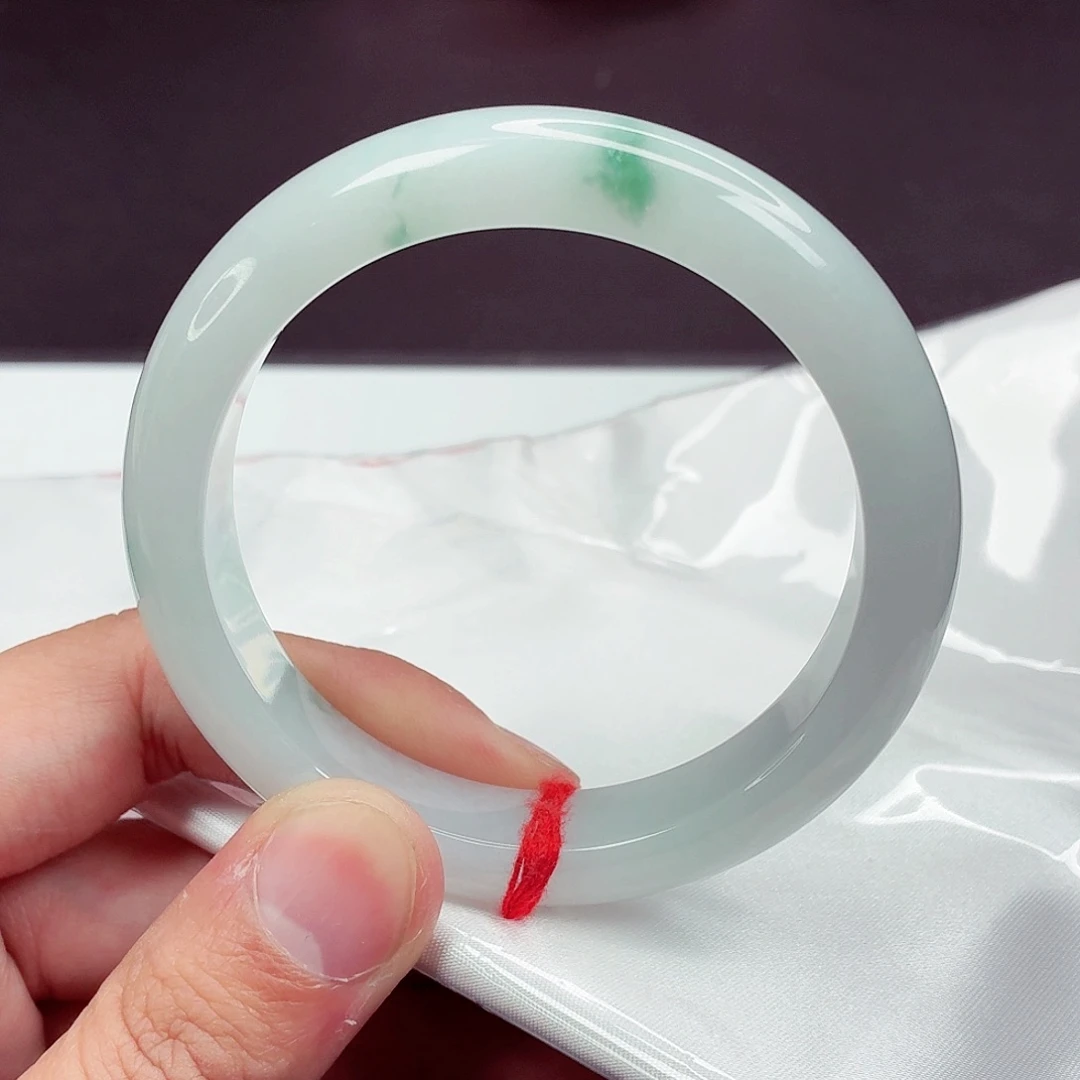 翡翠未镶嵌手镯56.5圈口