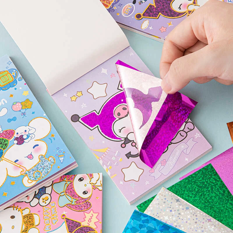 儿童手工DIY魔法艺术画创意卡通画画本安静书贴纸画绘画女孩玩具