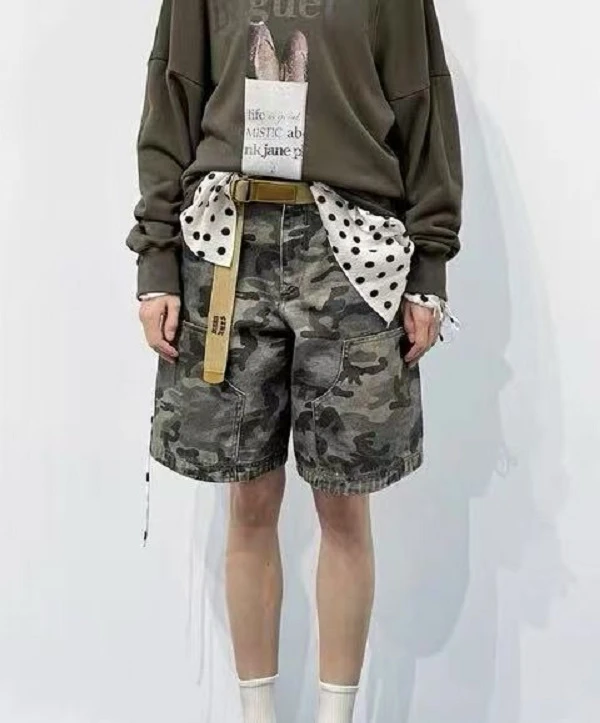 VVNK JANE PLUS 2025春季新款迷彩短裤
