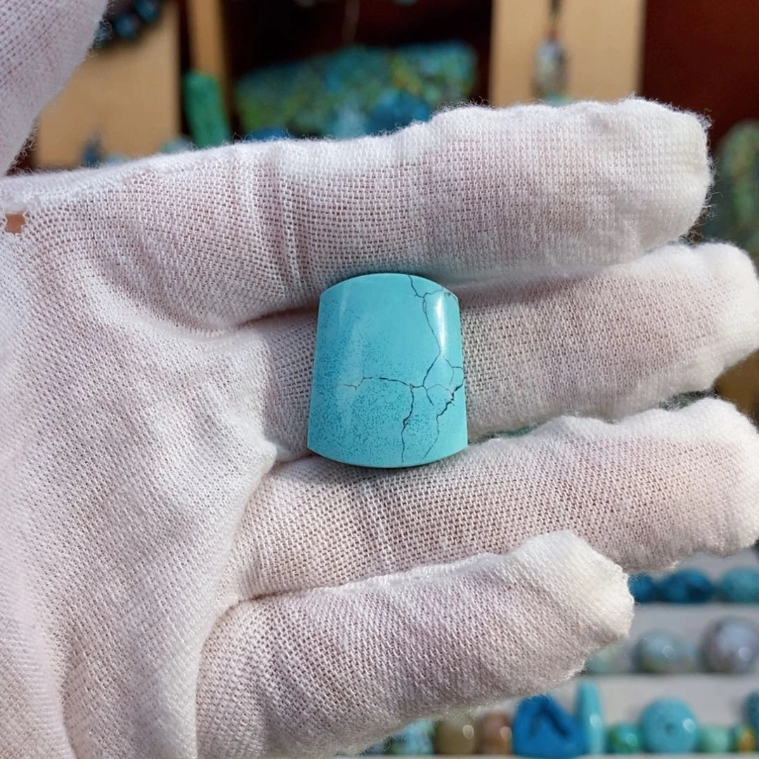 定制绿松石高瓷高色无事牌