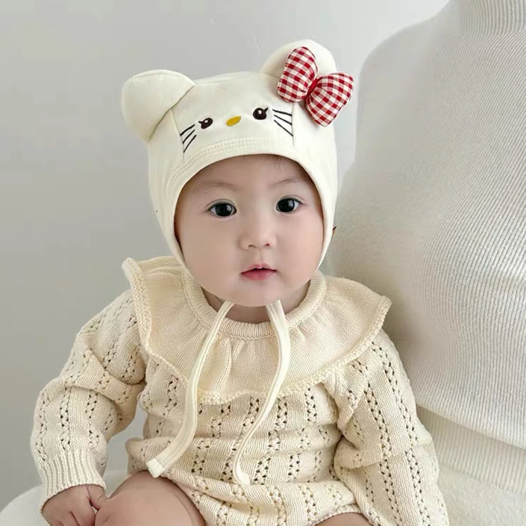 婴儿帽子春秋款宝宝可爱卡通护耳帽婴幼儿护囟门帽冬季保暖外出帽