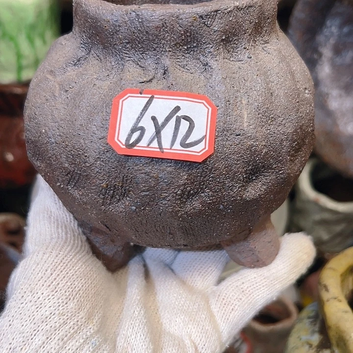 粗陶花盆手工花盆制作