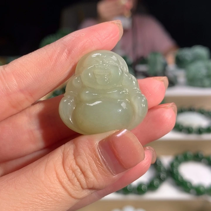 和田玉（青玉）未镶嵌吊坠(不含链)