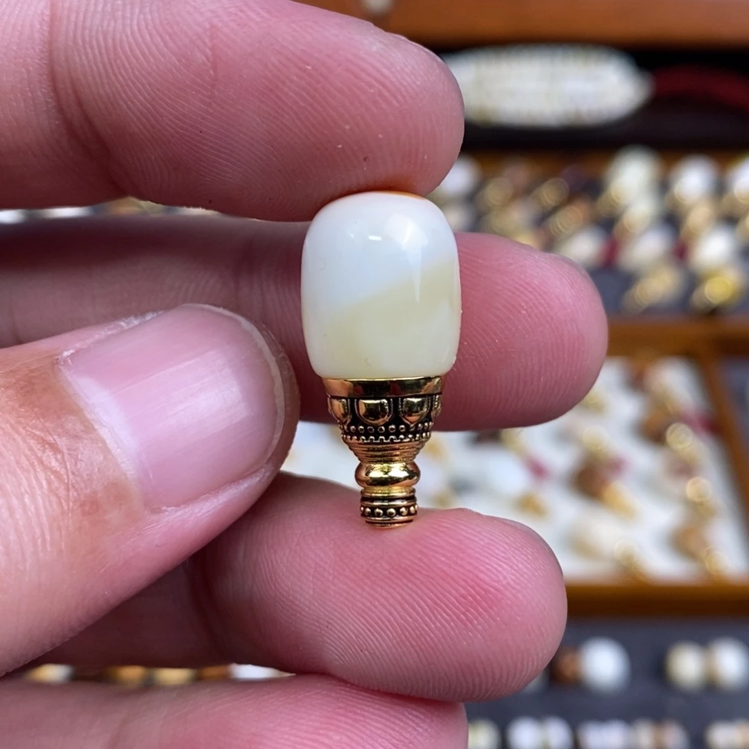 蜜蜡未镶嵌裸石配饰三通尺寸11.5