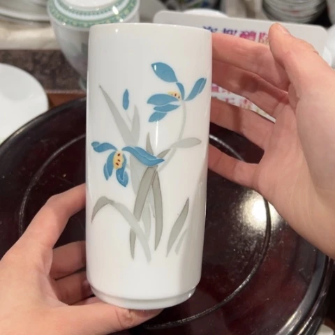 醴陵高温瓷器釉下手绘15厘米