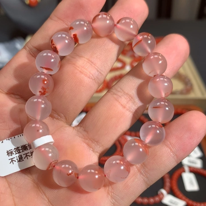 未镶嵌单圈南红玛瑙11mm➕9口冰飘