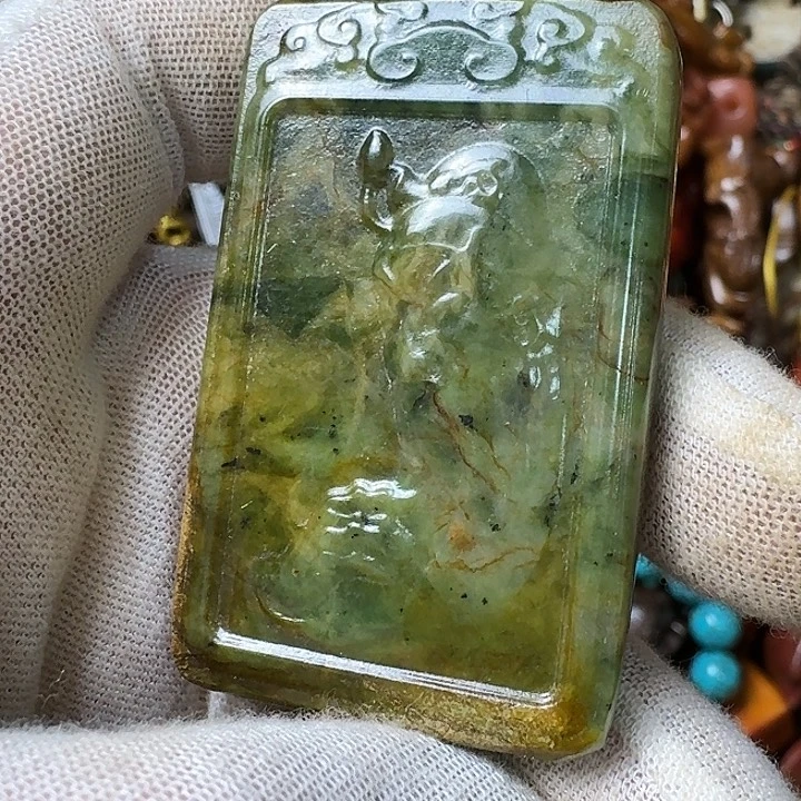 和田玉未镶嵌挂件