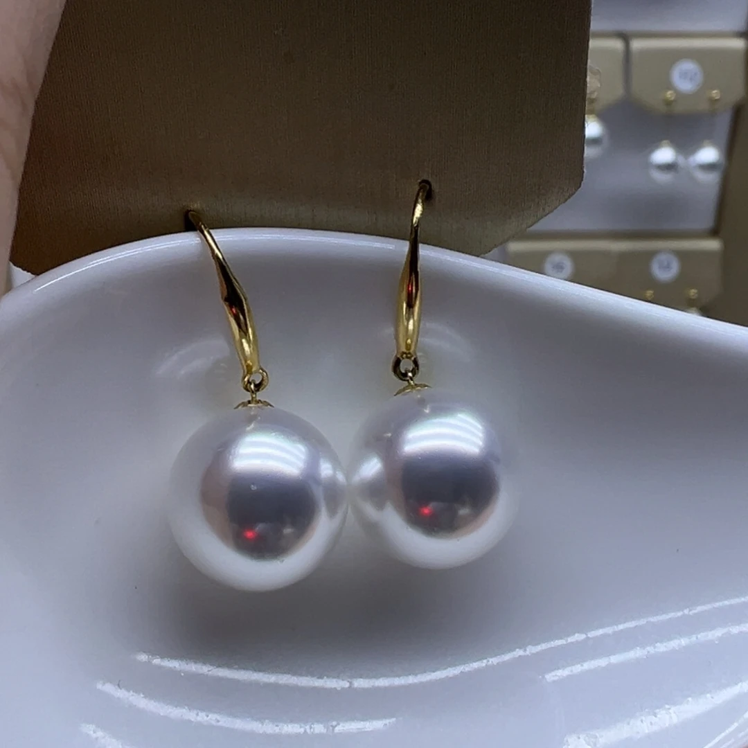 耳饰淡水珍珠18K金镶嵌