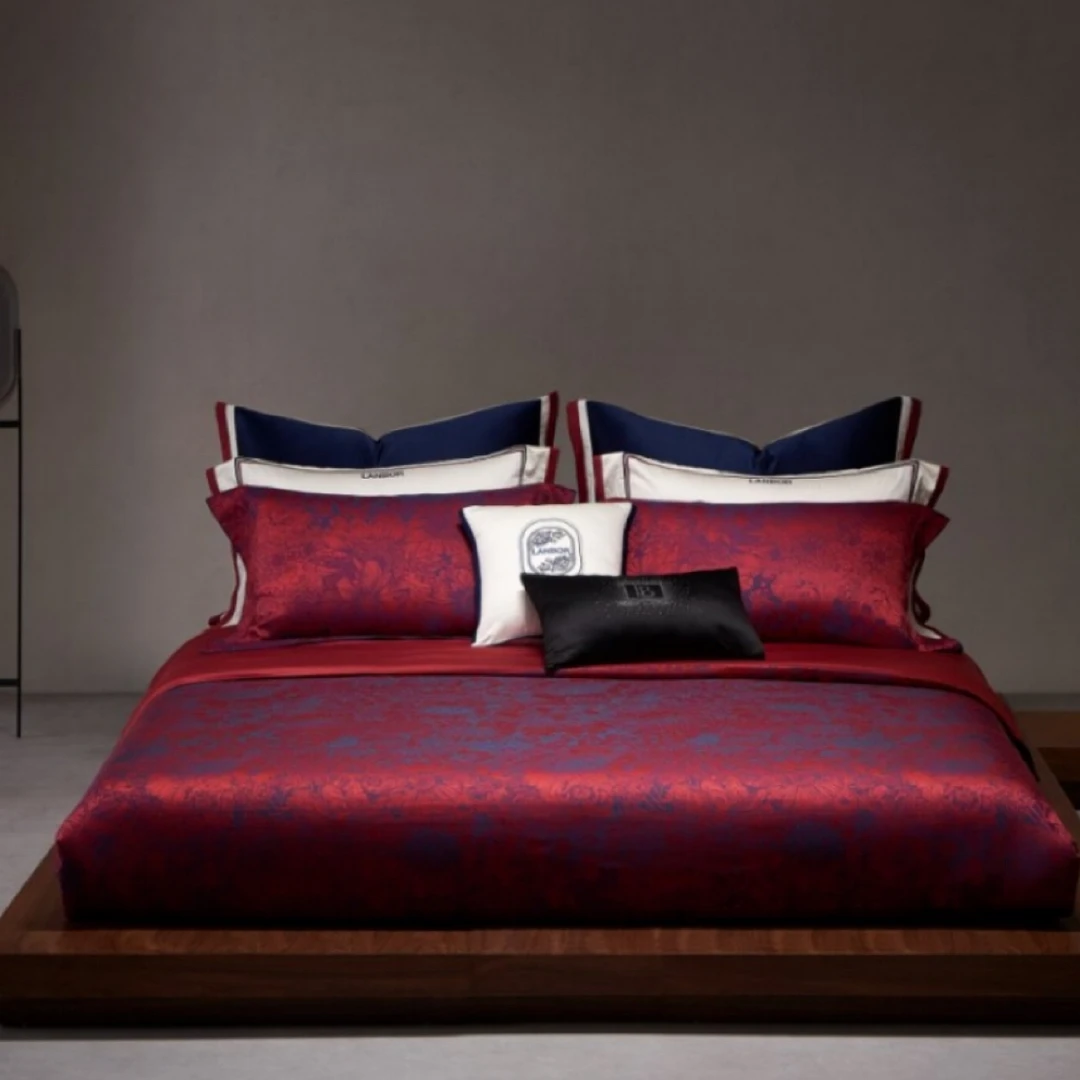 【LANRENMIAO】月影琉璃 埃及棉色织提花轻奢床上用品四件套