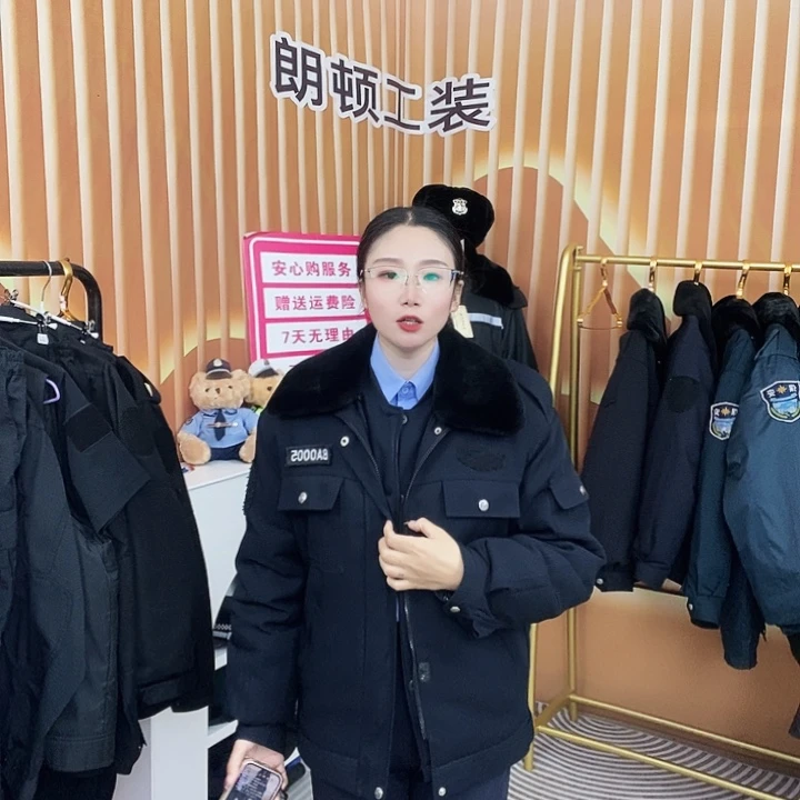 藏蓝色拉链夹克热熔棉棉袄上衣十件不要标