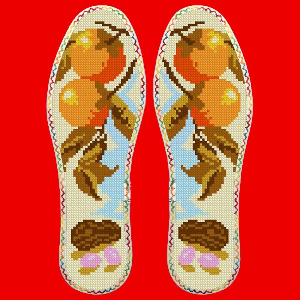 38码小格十字绣鞋垫3可选花样(直播间福利）