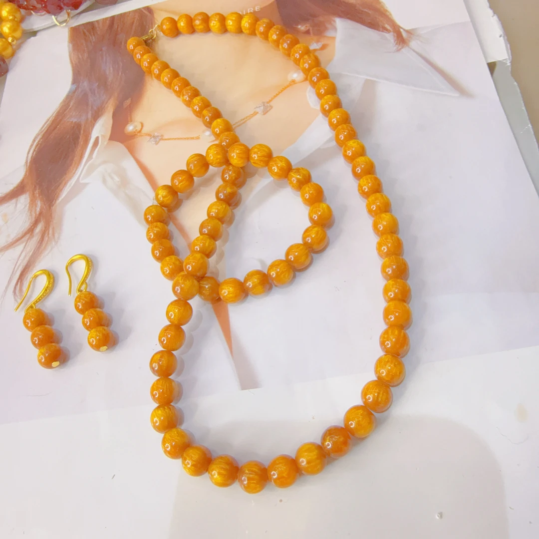 非金属树脂项链 货号8115号时尚三件套项链