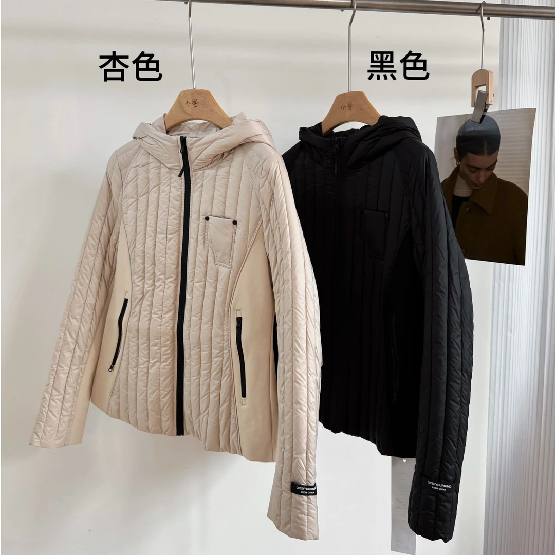 【戴帽户外显瘦羽绒服】8813