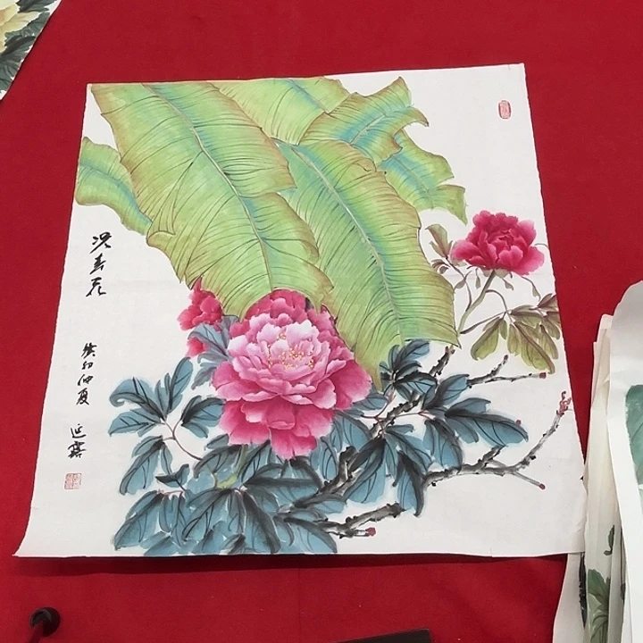国画花鸟等图案的