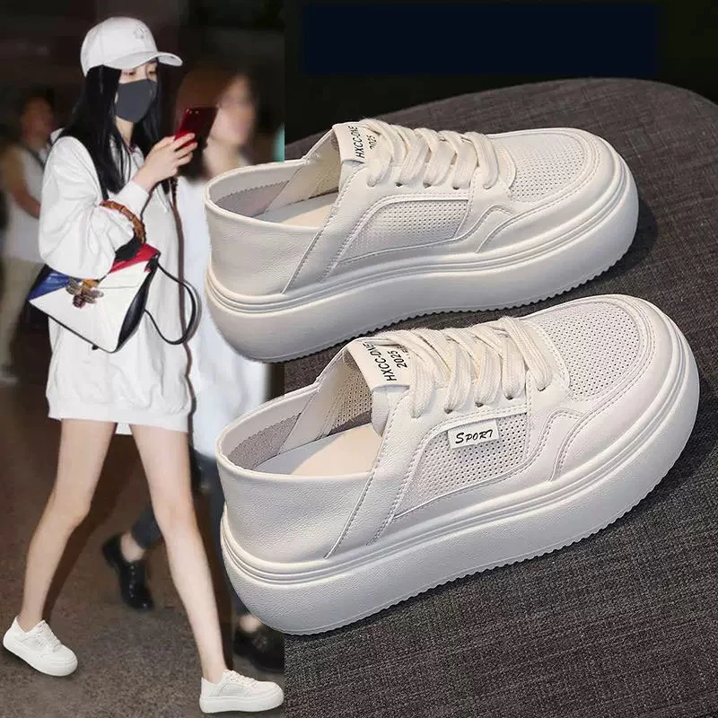 啄木鸟品牌夏季款小白鞋女