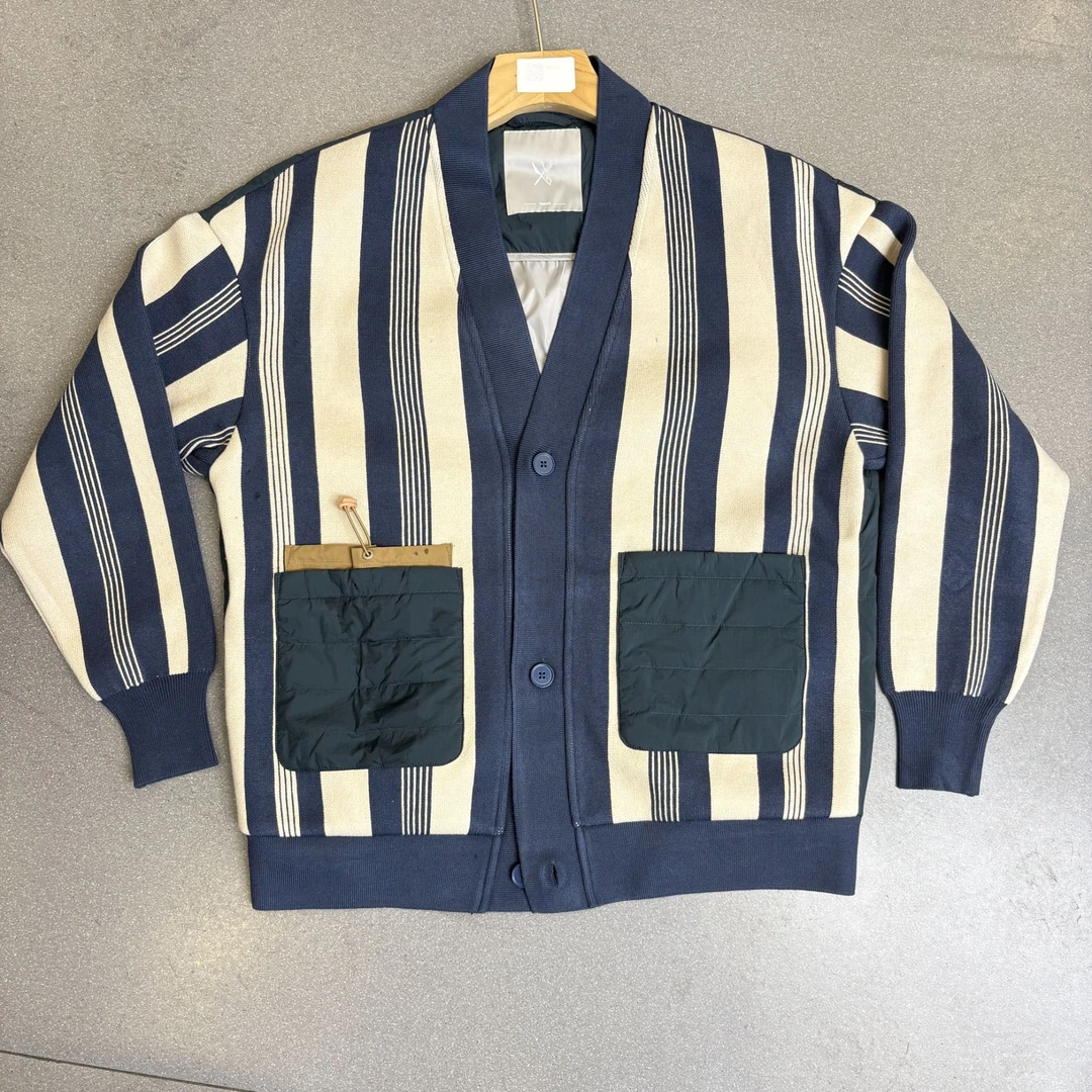 【轻薄款】男士针织羽绒开衫 休闲外套