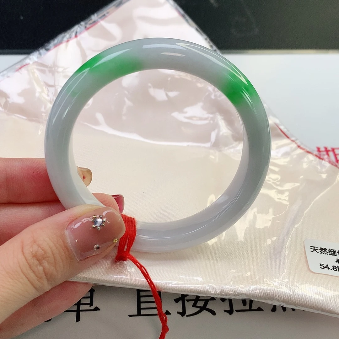 翡翠手镯未镶嵌天然翡翠A货36