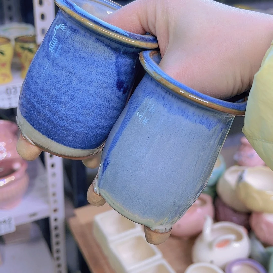 红陶陶瓷花盆当场满12包邮