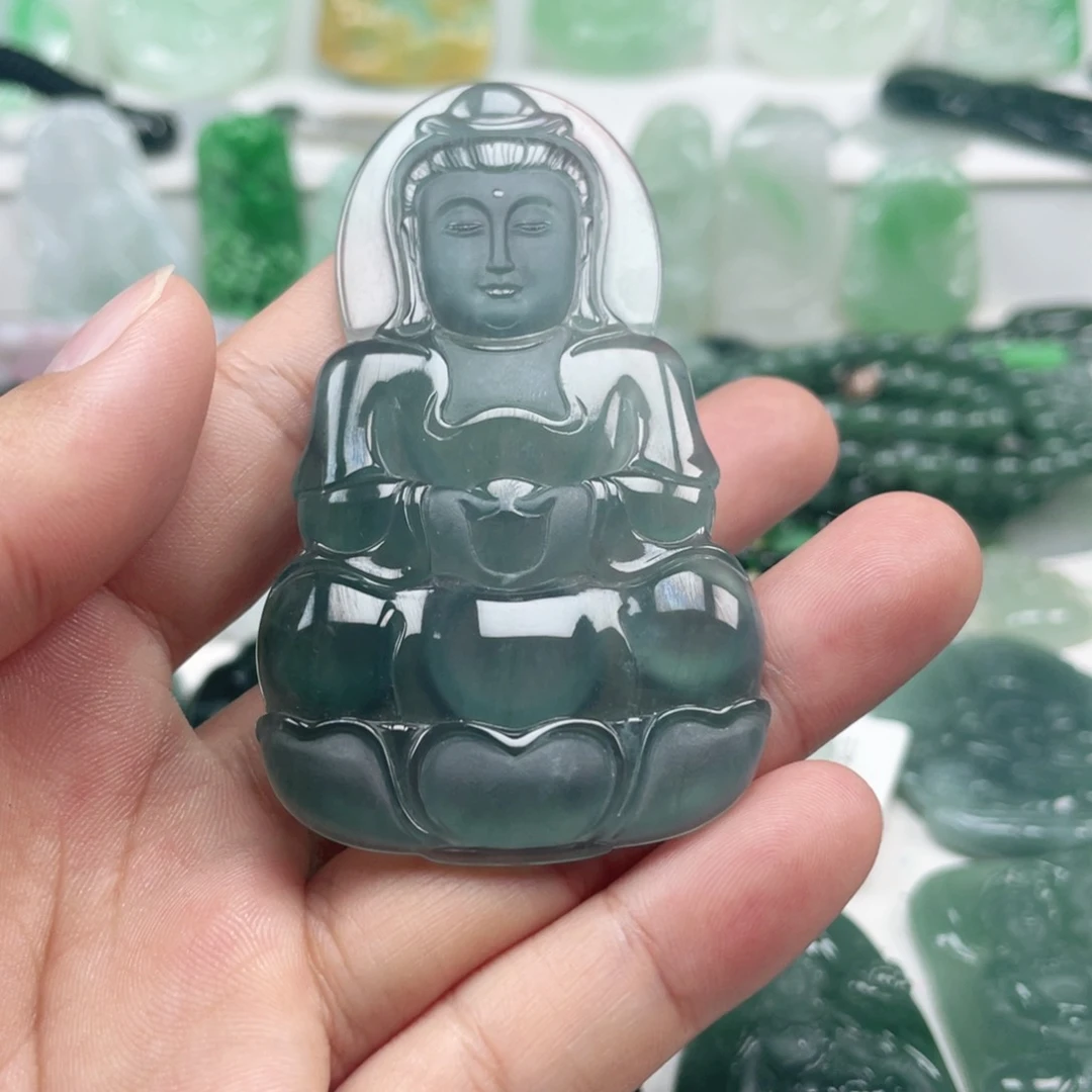 翡翠颈饰未镶嵌翡翠挂件