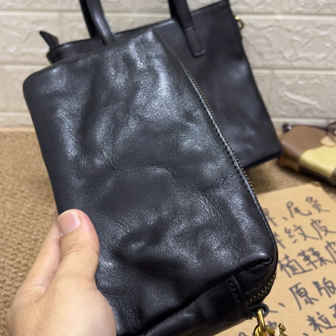 【闪购商品】头层牛皮黑色