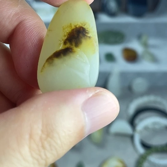 和田玉未镶嵌颈饰黑皮悟道特惠