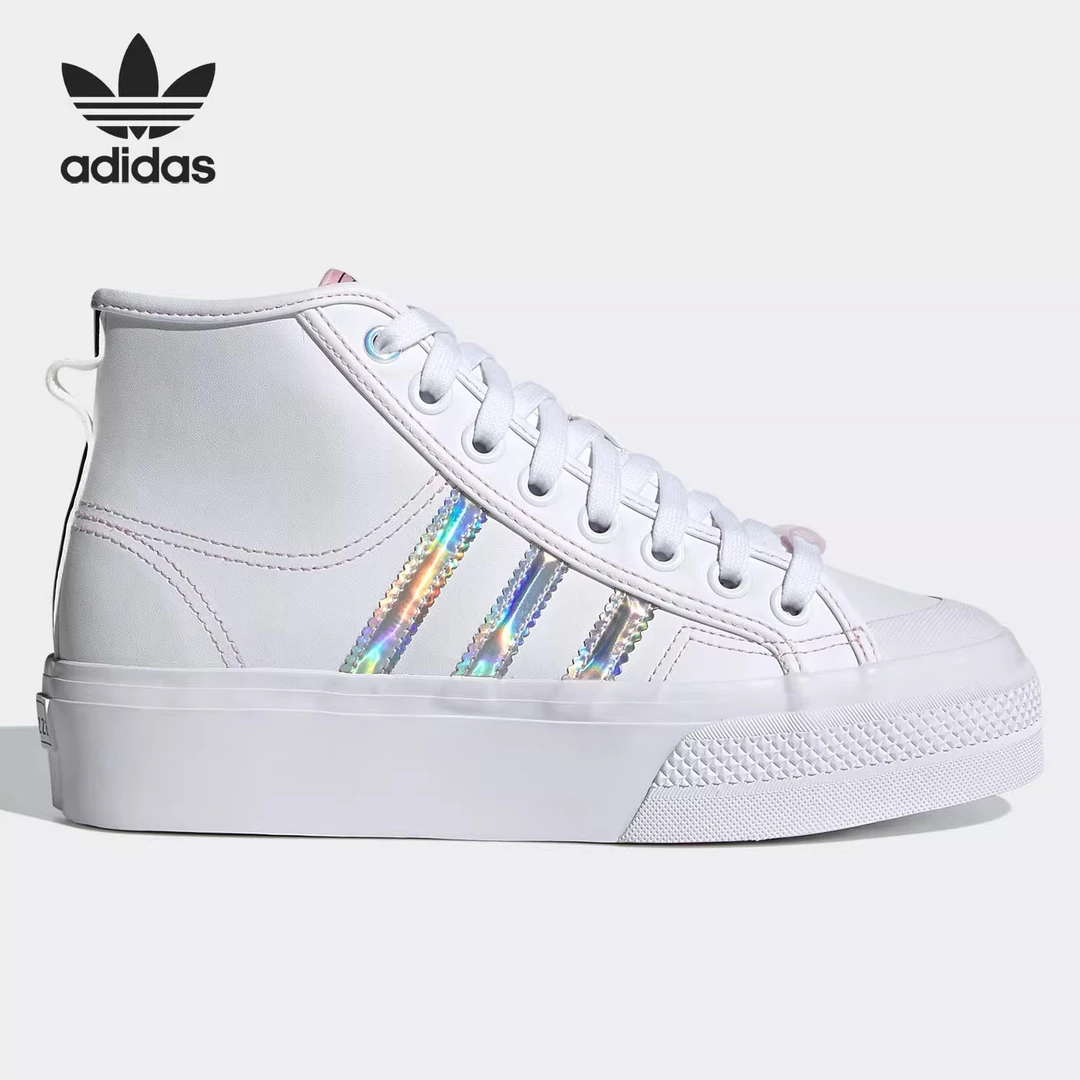 （微瑕慎拍）Adidas/阿迪达斯三叶草superstar贝壳头中帮板鞋H01566