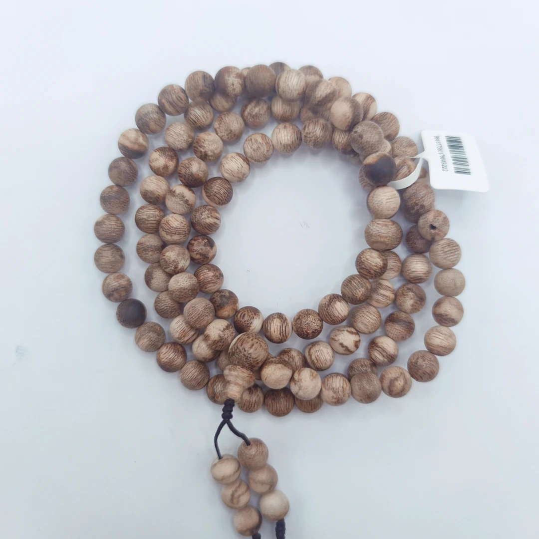 M25G700B796 - 越南 9分沉奇楠花珠8mm108念珠