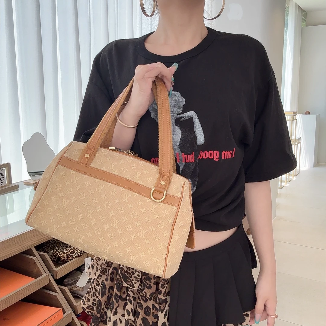 95新 LouisVuitton/路易威登 lv 老花 帆布 手提包 /0000