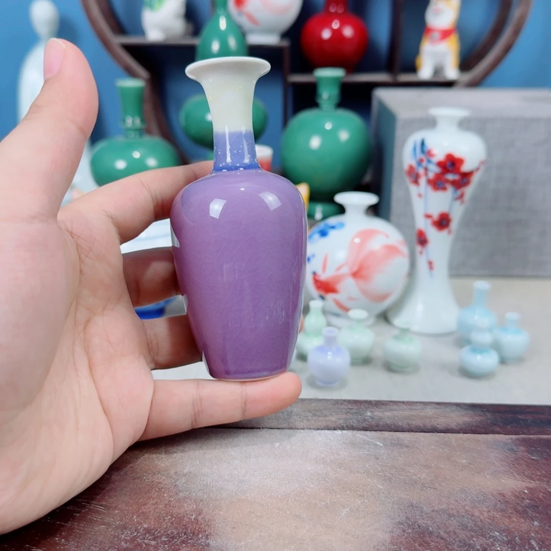 陶瓷手工小花器摆件