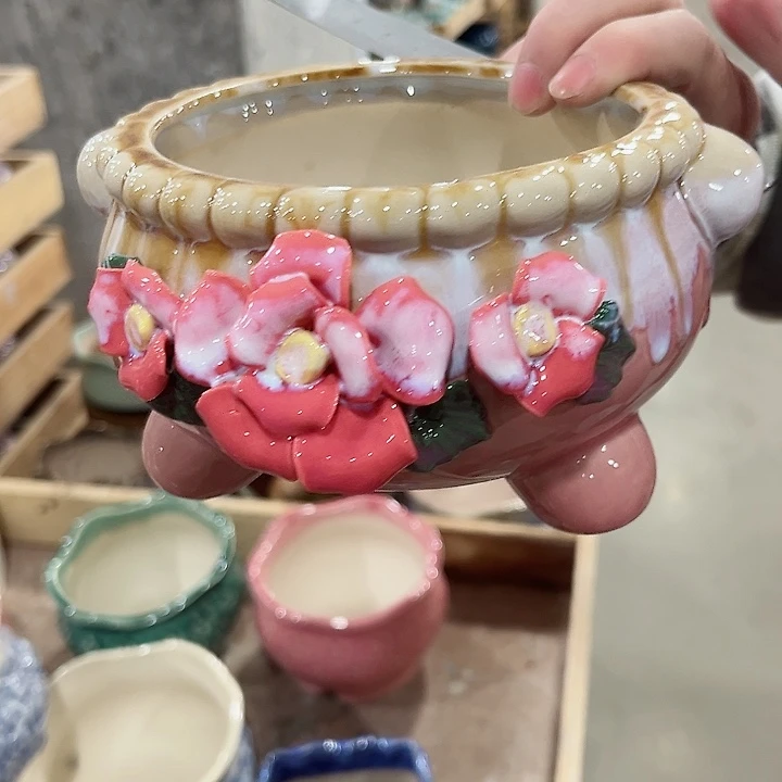 陶瓷陶瓷多肉植物花盆