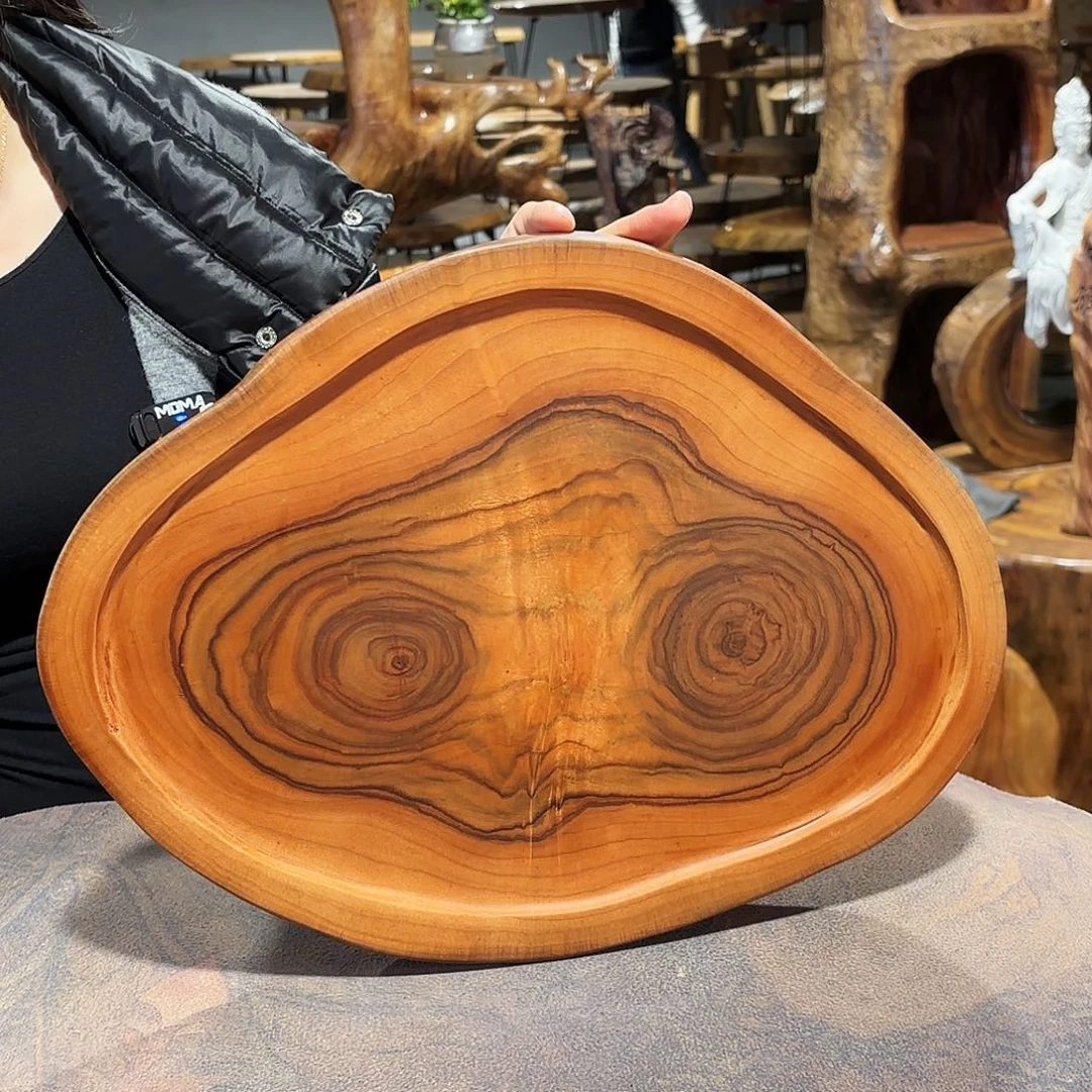 香樟木干泡盘38-28-3.5