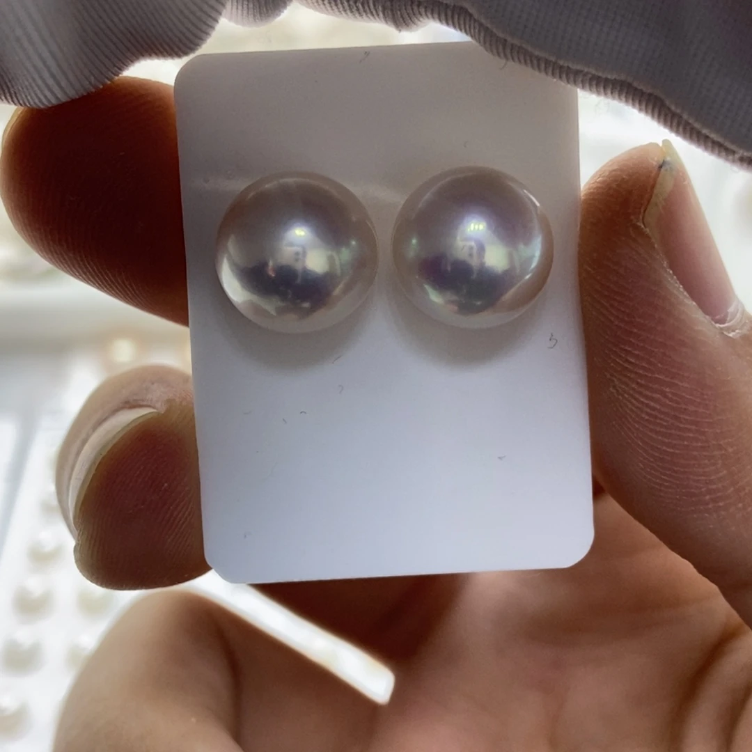 淡水珍珠银S925镶嵌拍之前和我说减2011-12耳钉