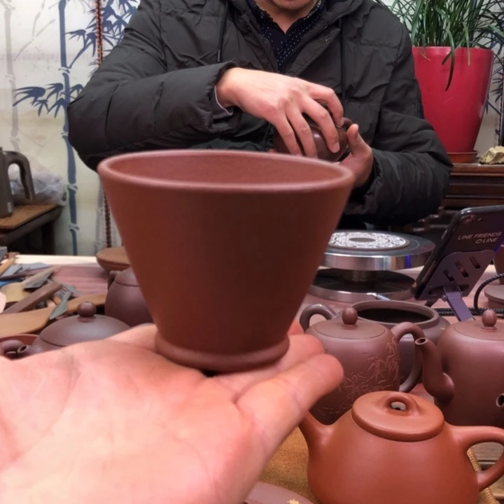 紫砂茶杯底槽清主人杯