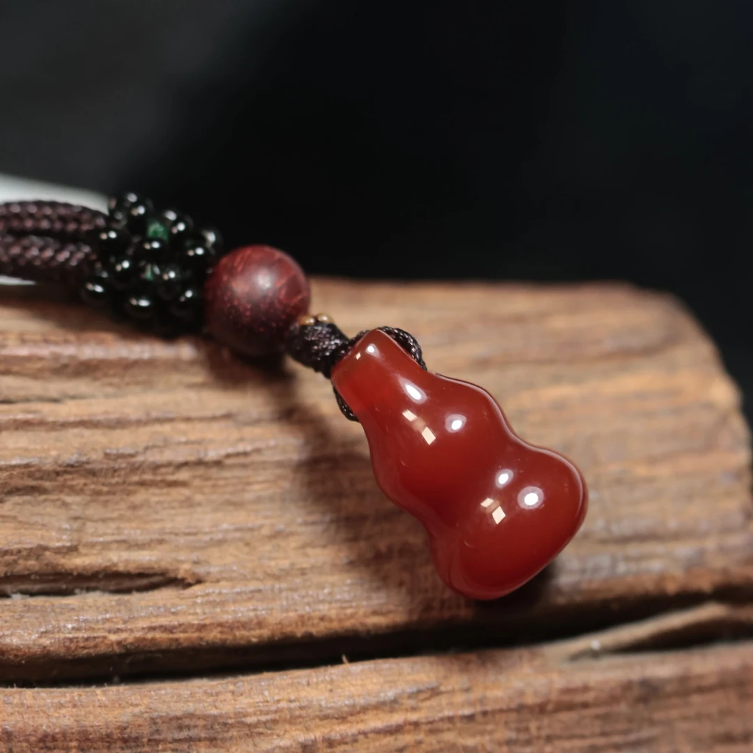 天然玛瑙红葫芦-YS195-新人福利