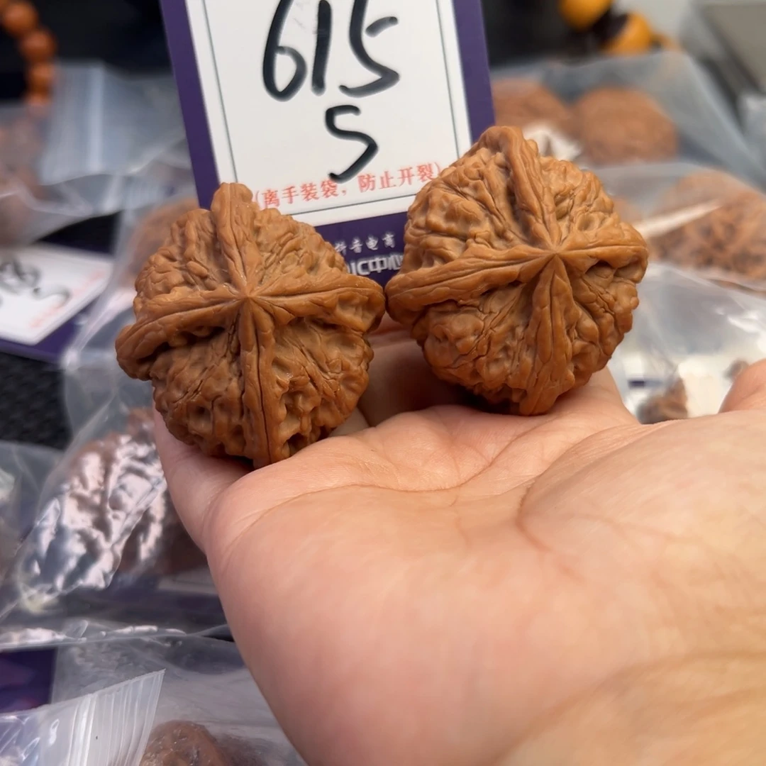 把件桃核615号玉玺四棱48