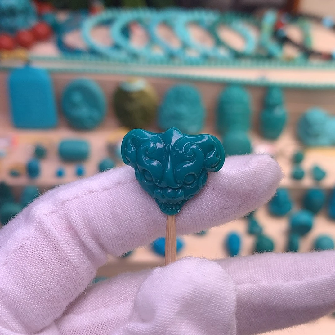 绿松石珠宝半成品未镶嵌