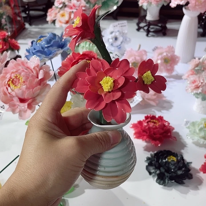 瓷片德化工厂陶瓷手工捏花