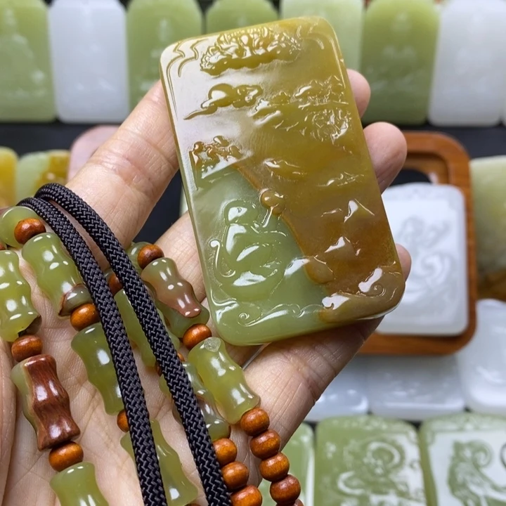 石材昆仑山料一套
