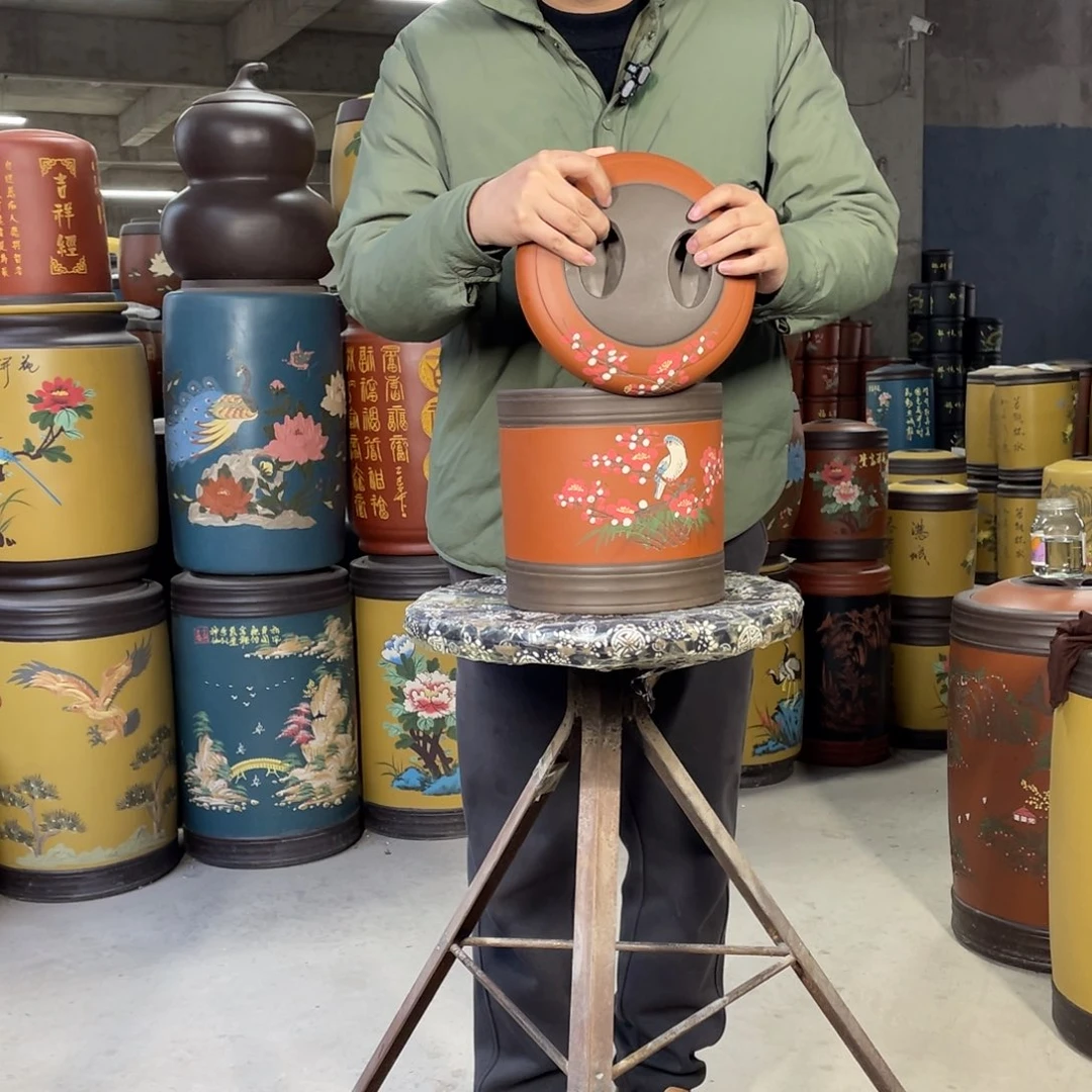 宜兴原矿紫砂茶叶罐