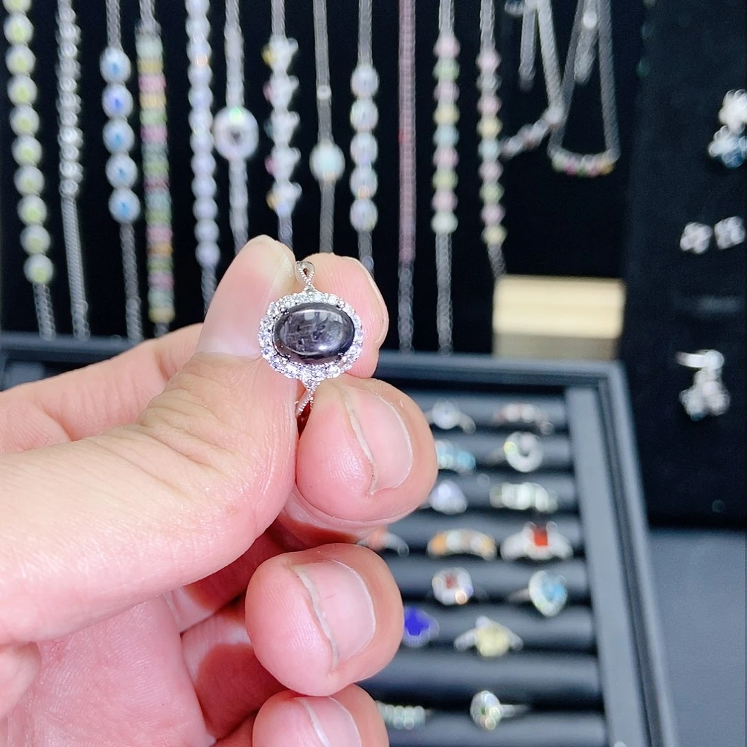 【闪购商品】紫晶珠宝半成品银S925镶嵌