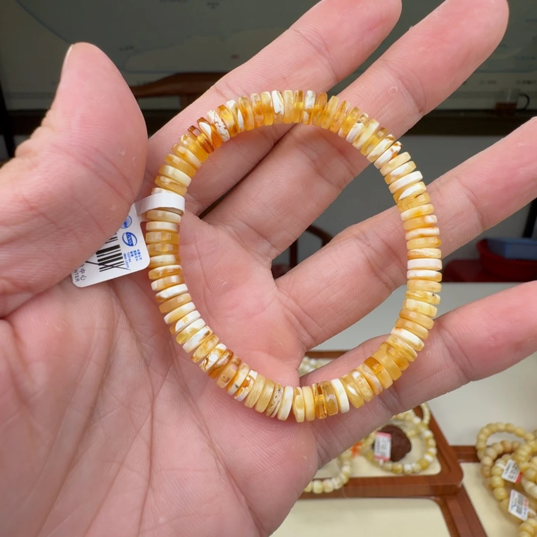 蜜蜡未镶嵌裸石蜜蜡手串