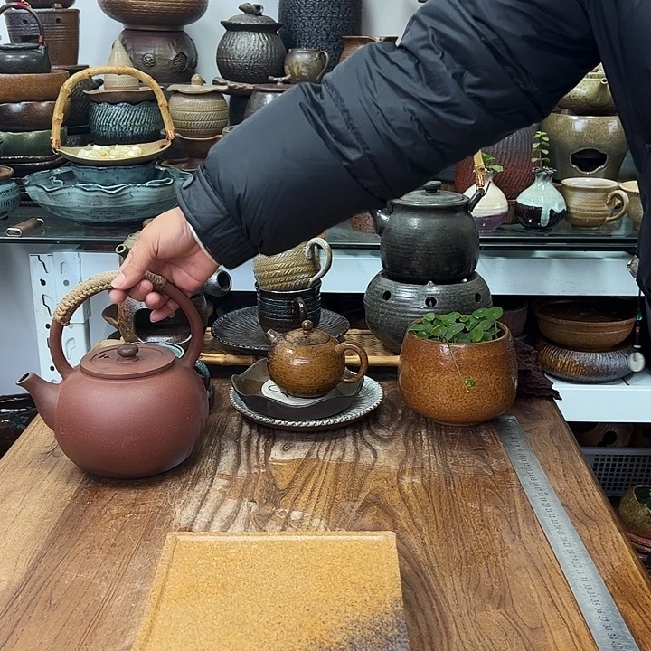 紫砂宜兴紫砂粗陶茶具71