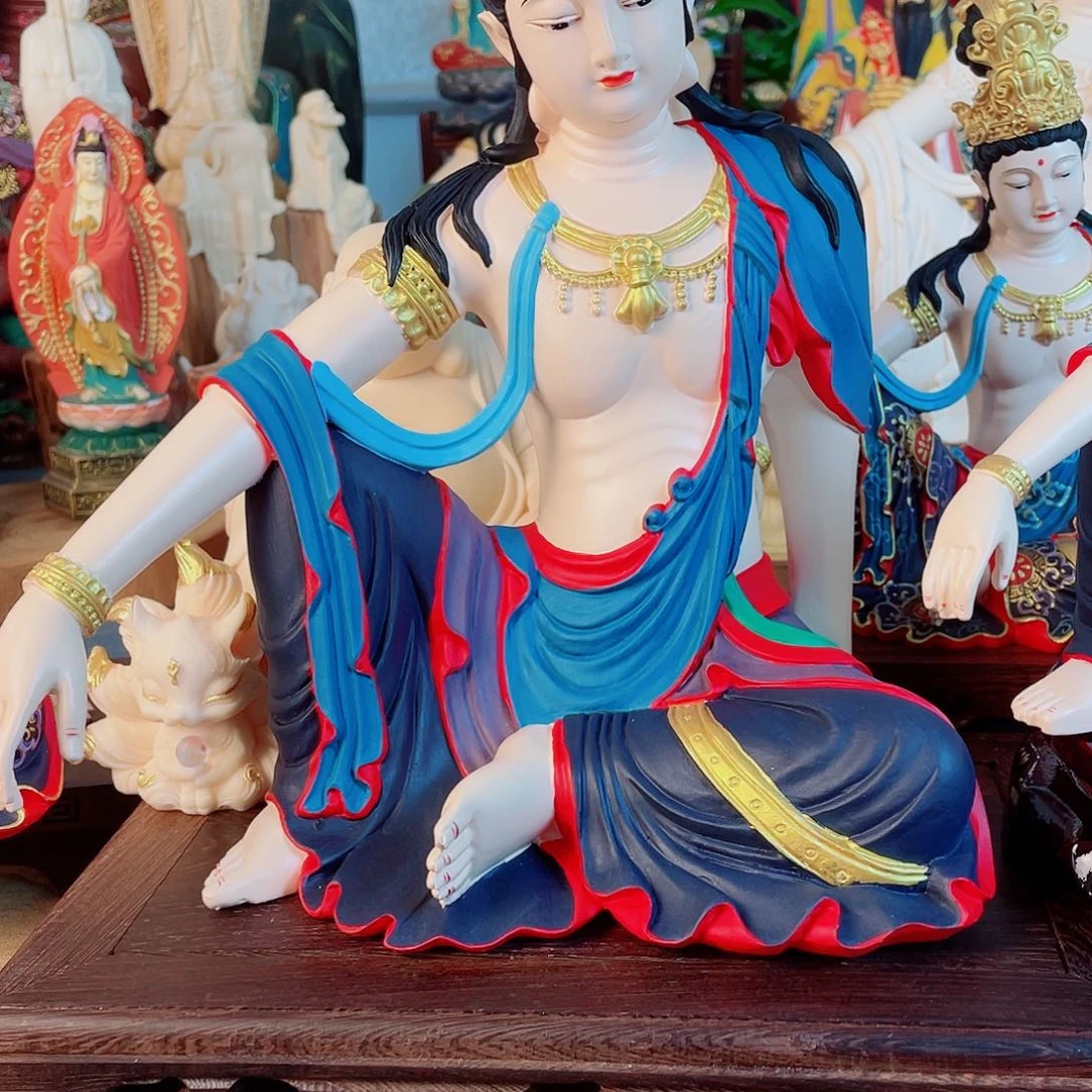 永***s石材自在观音摆件30