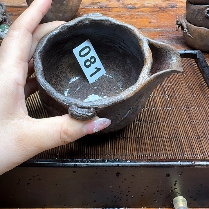 纯手工制作粗陶茶具