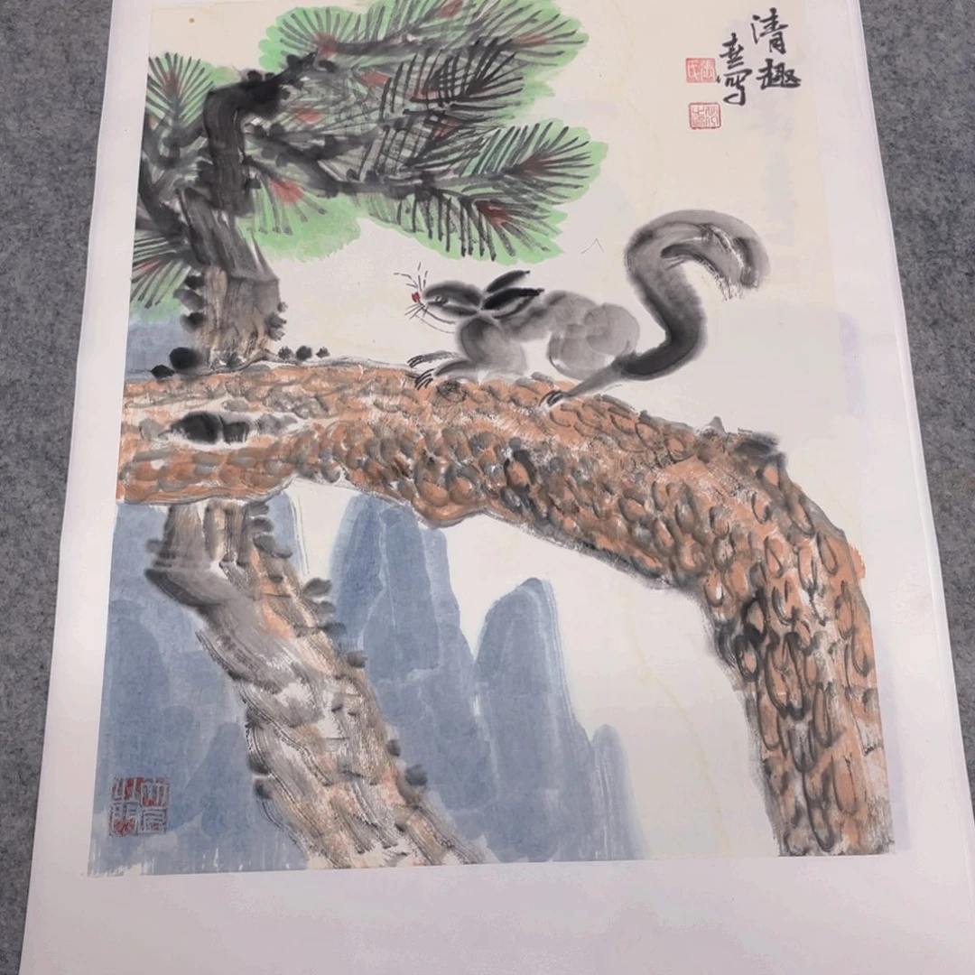 国画1.4平尺纯手绘国画作品